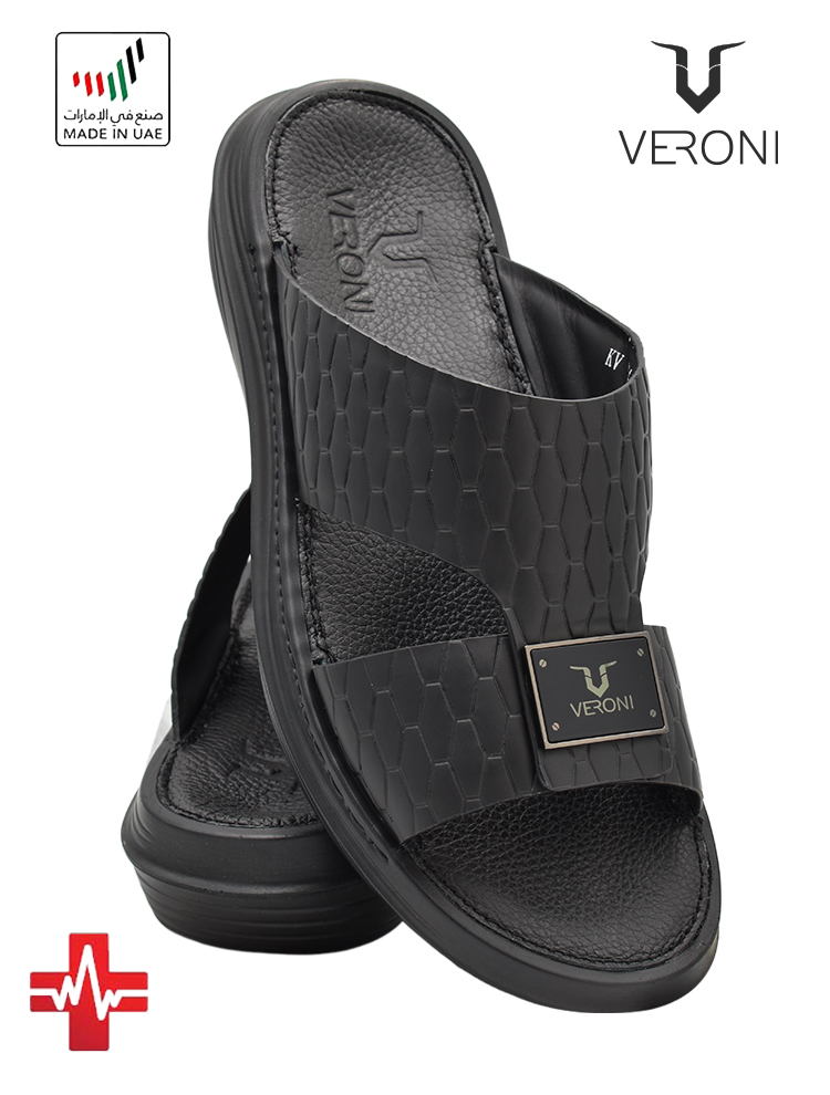 Veroni-[V391]-KV-124-Full-Black-Gents-Sandal-6