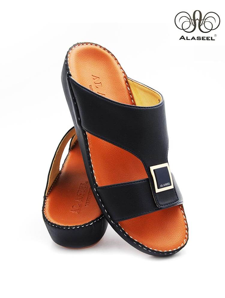 Al-Aseel-2168-Blue-Tan-Gents-Sandal-6