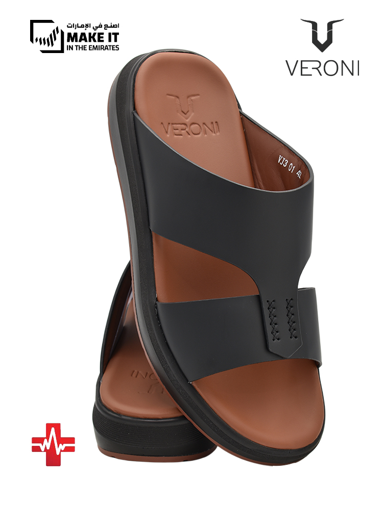 Veroni-[V420]-VJ301-Black-Gents-Sandal-6