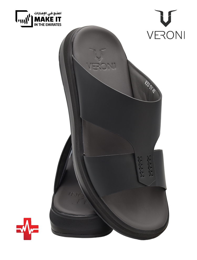Veroni-[V421]-VJ301-Full-Black-Gents-Sandal-6