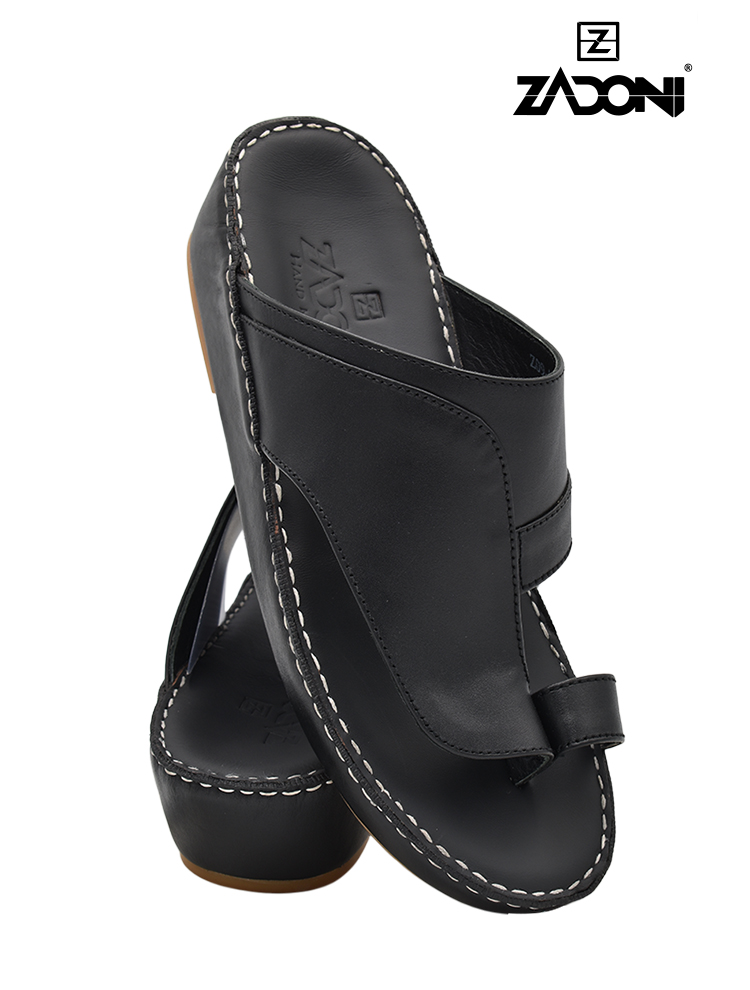ZADONI-[ZA230]-Z-09-Full Black-Gents-Sandal-6