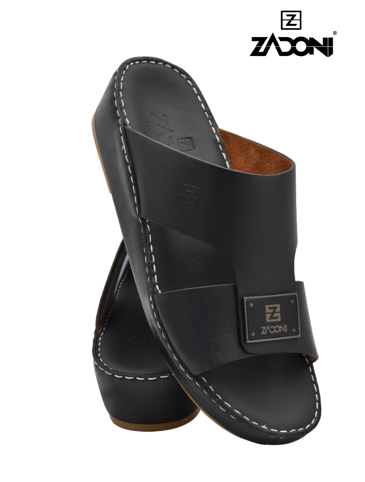 ZADONI [ZA237] Z-10 Full Black Gents Sandal