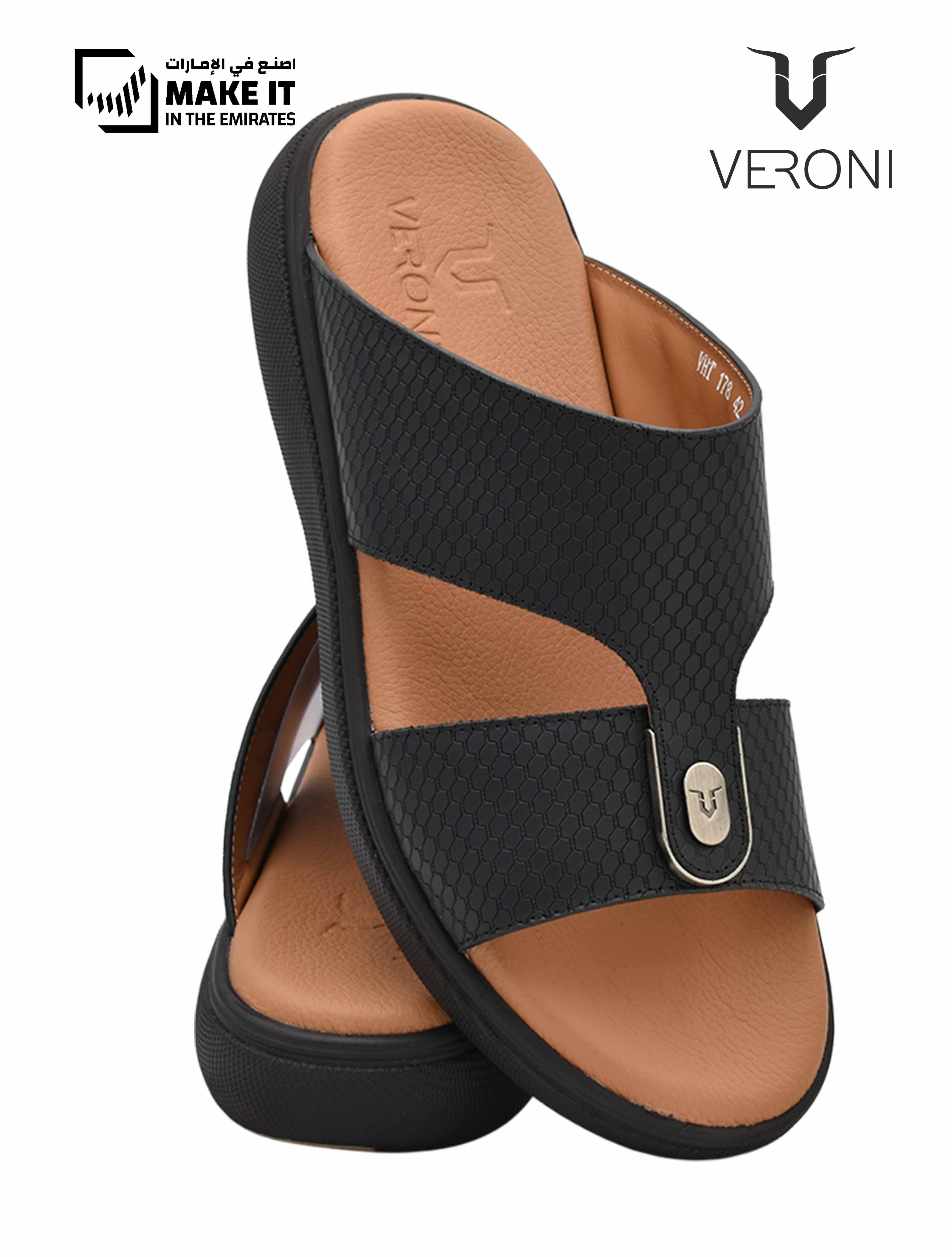 Veroni-[V435]-VHT-178-Black-Gents-Sandal-6