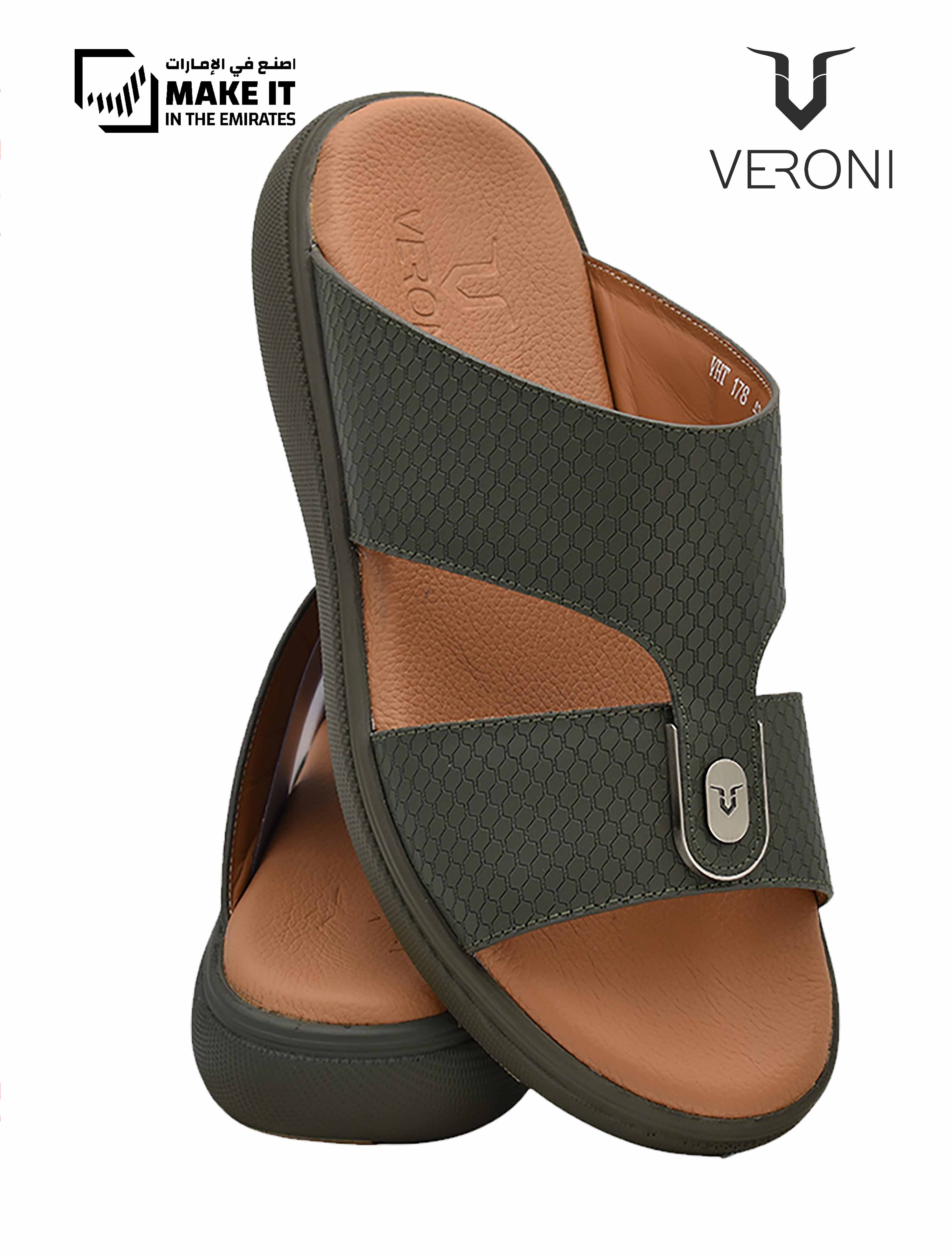 Veroni-[V437]-VHT-178-Olive-Gents-Sandal-6