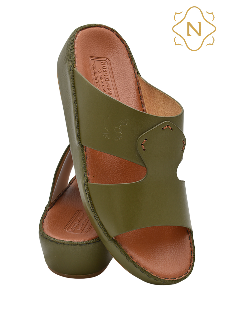 Norozi [NR148] 003 Olive Gents Sandal