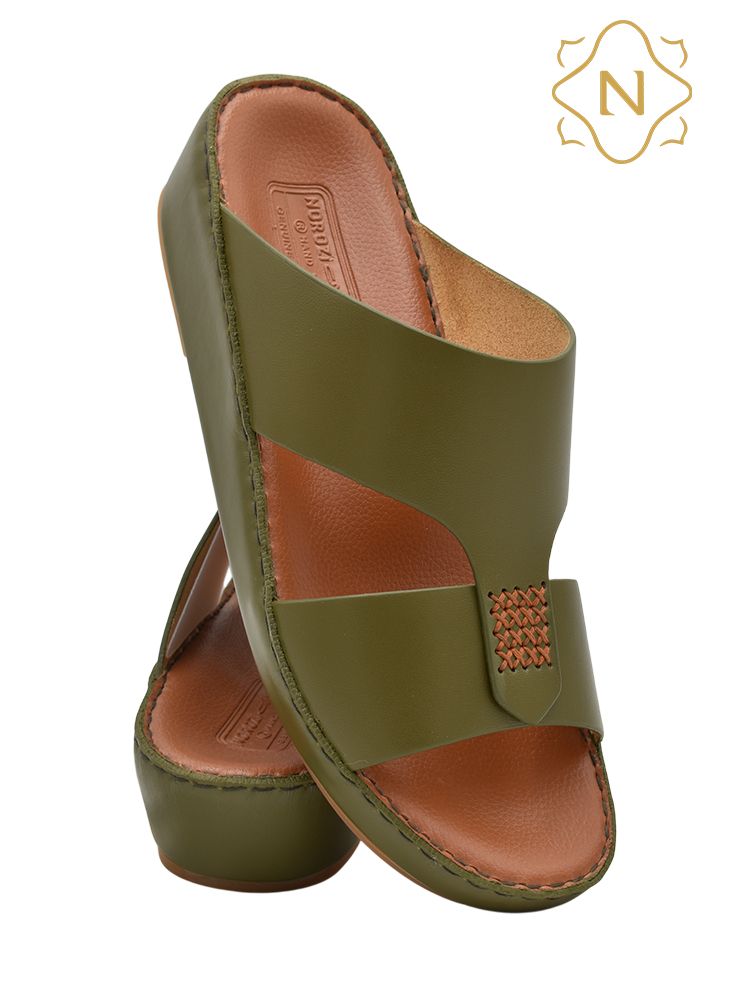 Norozi-[NR161]-009-Olive-Gents-Sandal-6
