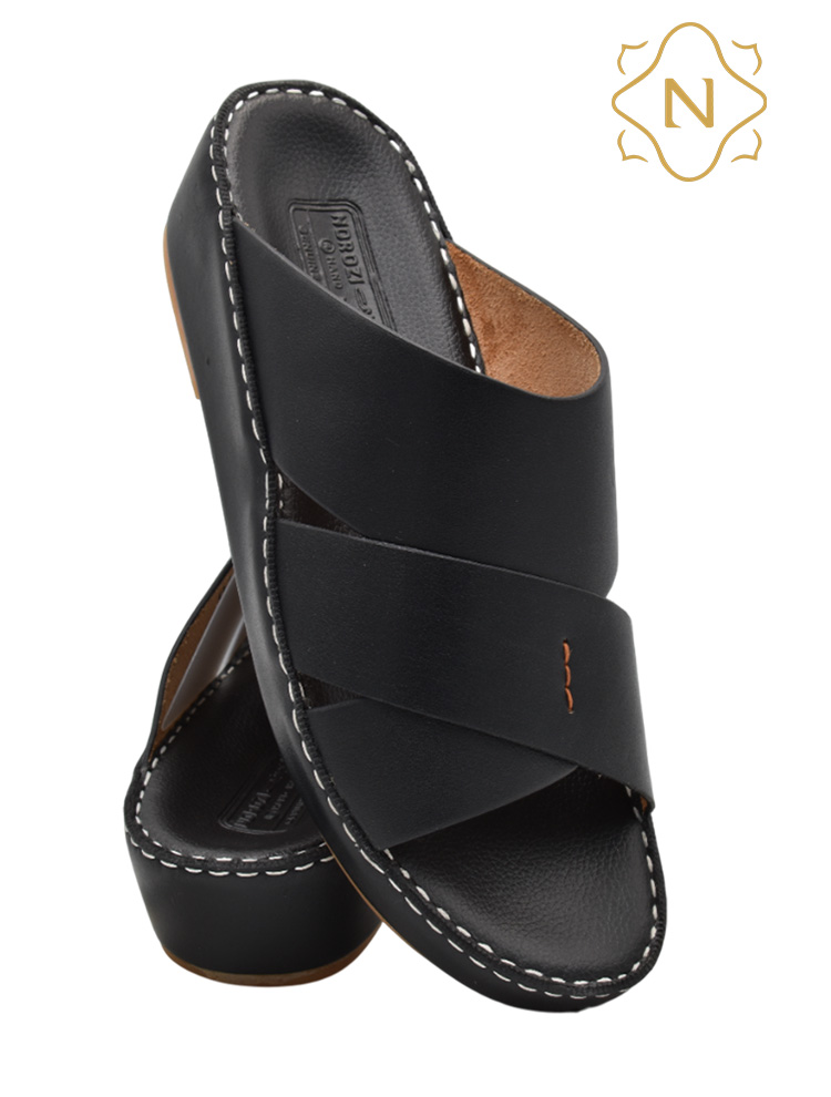 Norozi-[NR164]-011-Full Black-Gents-Sandal-6