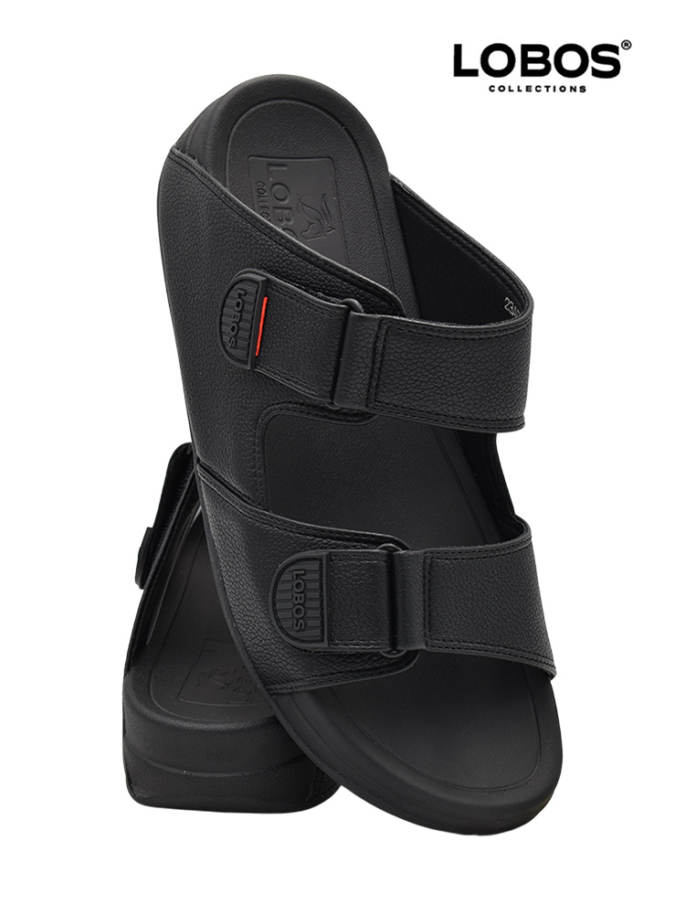 LOBOS-[OB15]-23AD1-1-Full-Black-Gents-Sandal-6
