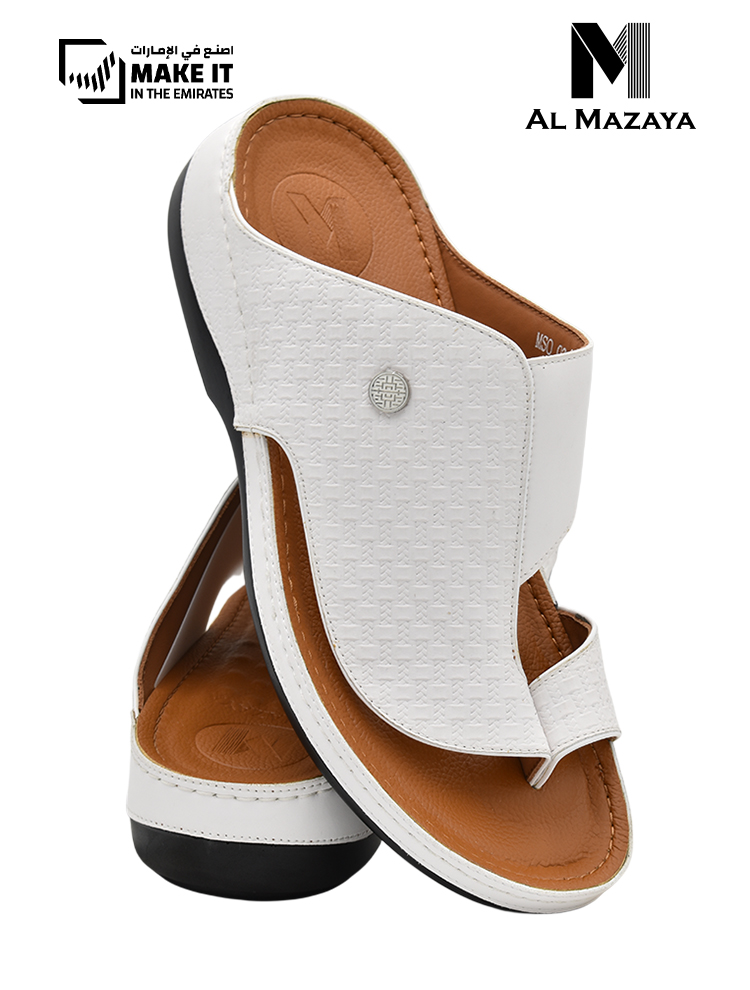 AL-MAZAYA-[MZ77]-MSO-02-White-Gents-Sandal-6