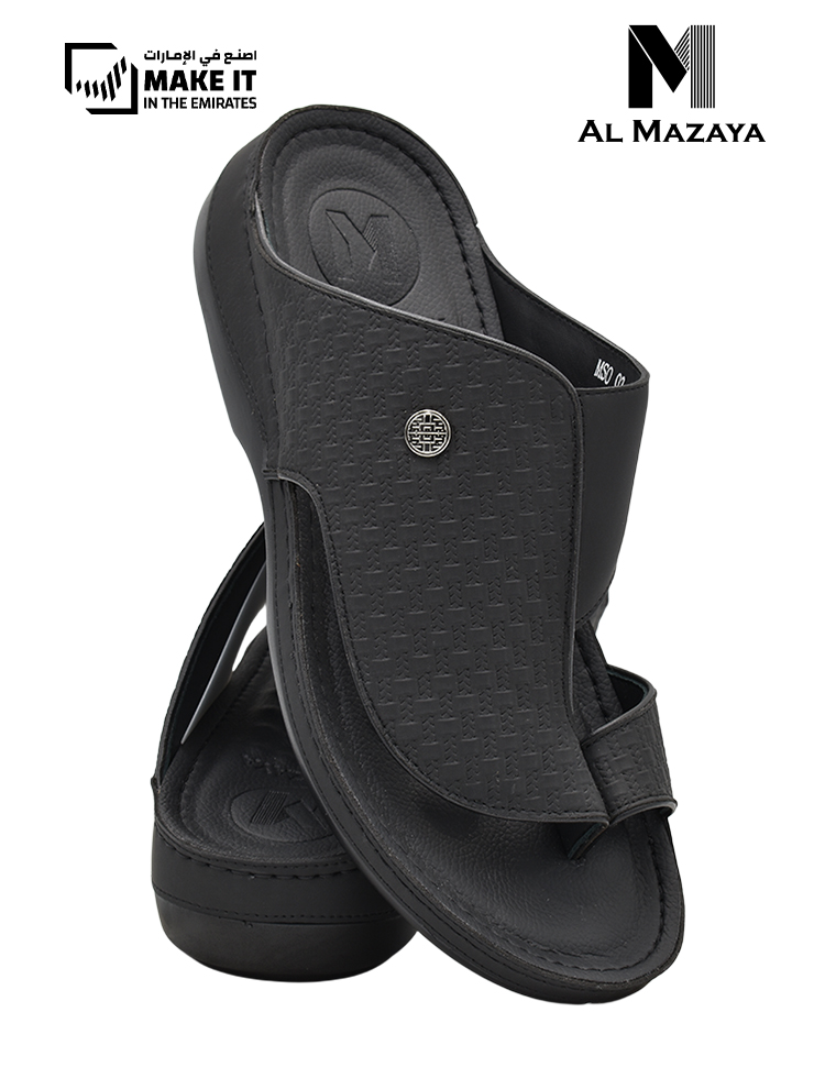 AL-MAZAYA-[MZ78]-MSO-02-Full-Black-Gents-Sandal-6