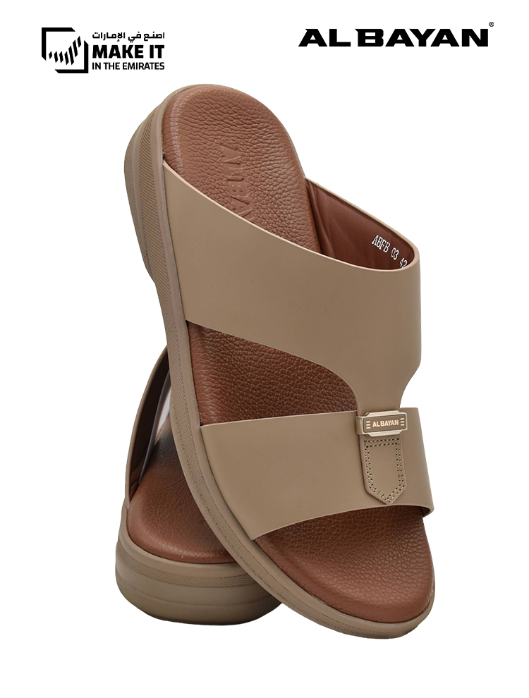 AL BAYAN [AB28] ABFB-03 Sand Gents Sandal