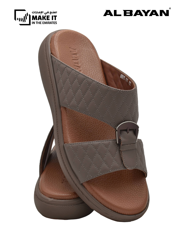 AL BAYAN [AB47] ABHT-01 Brown Gents Sandal