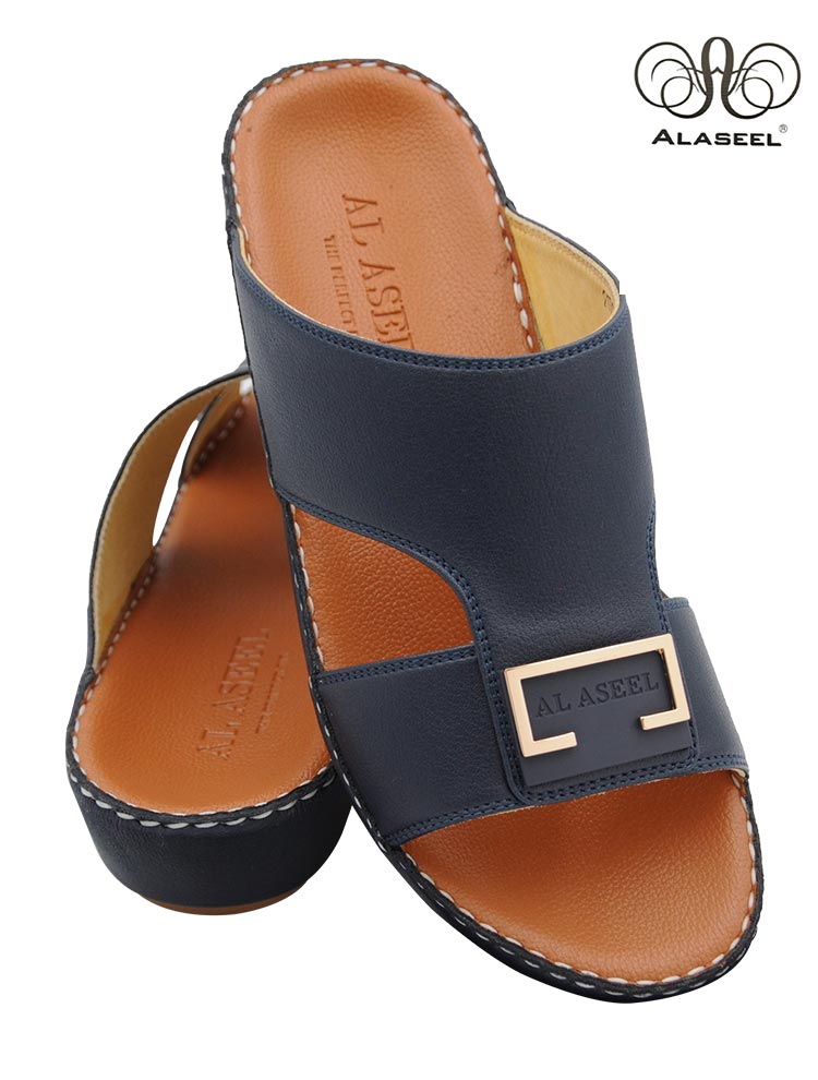 Al-Aseel-2173-Blue-Tan-Gents-Sandal-6