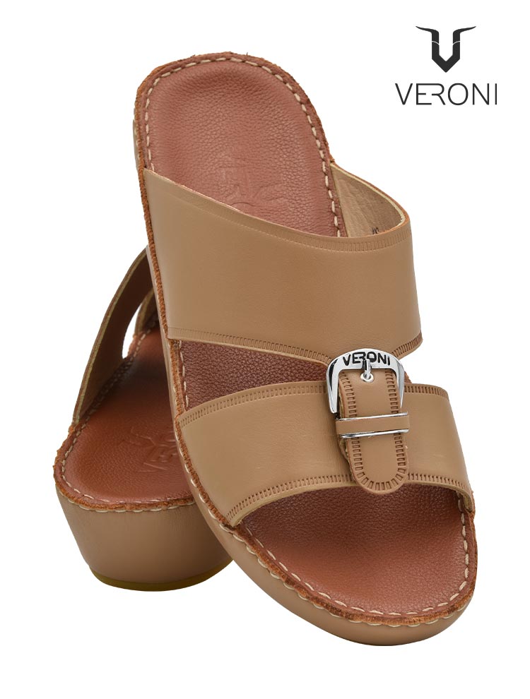 Veroni 2000 [V146] Calf Leather Beige Gents Sandal