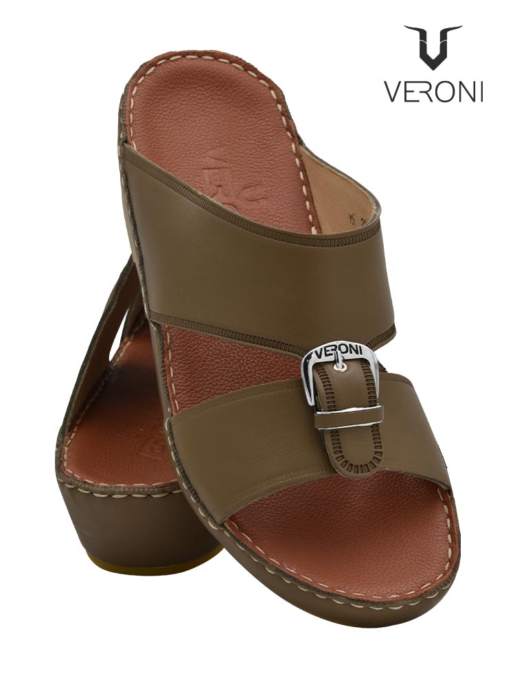 Veroni 2000 [V147] Calf Leather Olive Gents Sandal