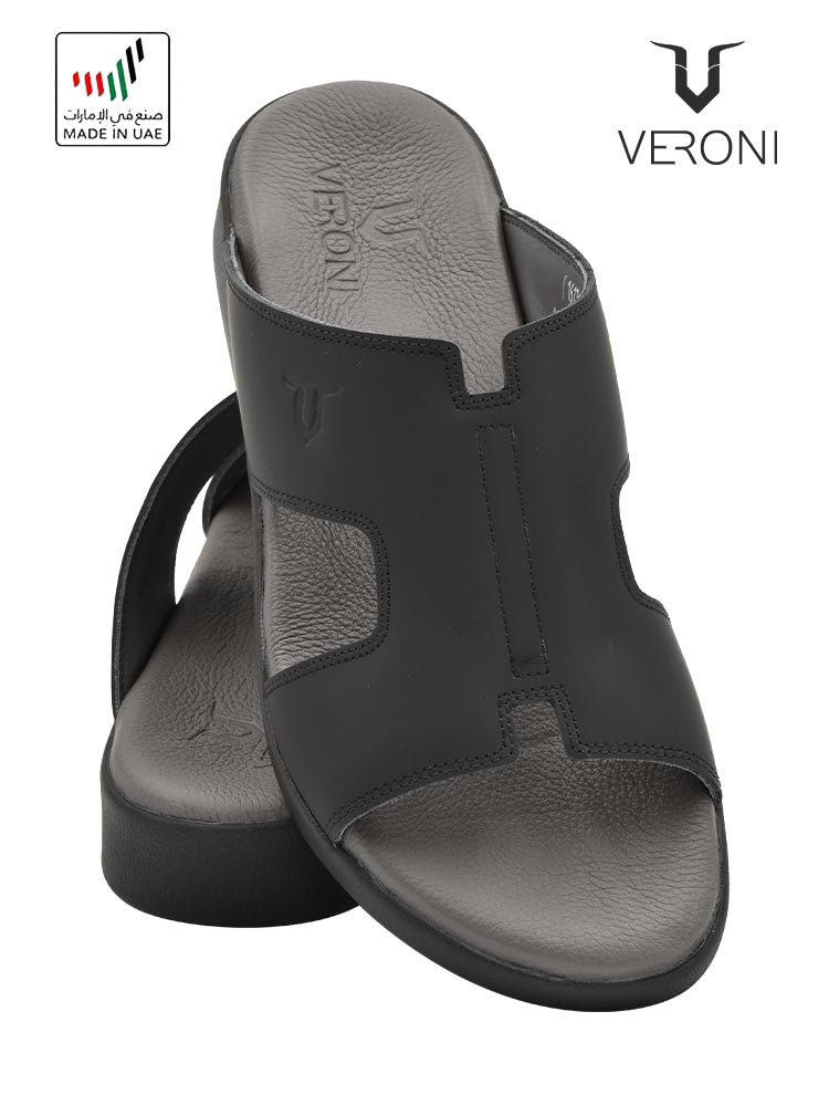 Veroni [V164] 1612-100 Black Gents Sandal