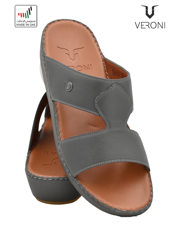 Veroni [V238] 14-22 Grey Gents Sandal
