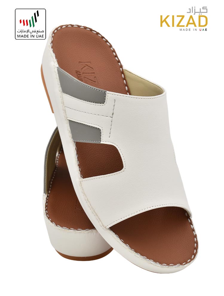 KIZAD-[Z2]-112-White-Grey-Gents-Sandal-6