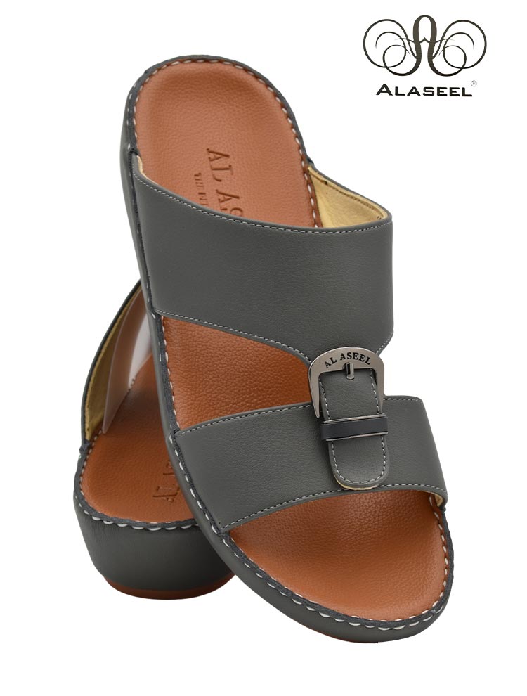 Al-Aseel-2000-Grey-Tan-Gents-Sandal-6