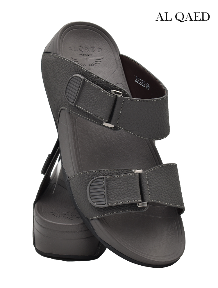 Al-Qaed-[Q2]-32282-Grey-Gents-Sandal-6