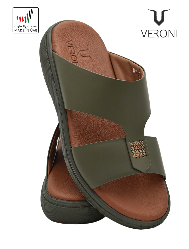 Veroni [V373] VHT-101 Olive Gents Sandal
